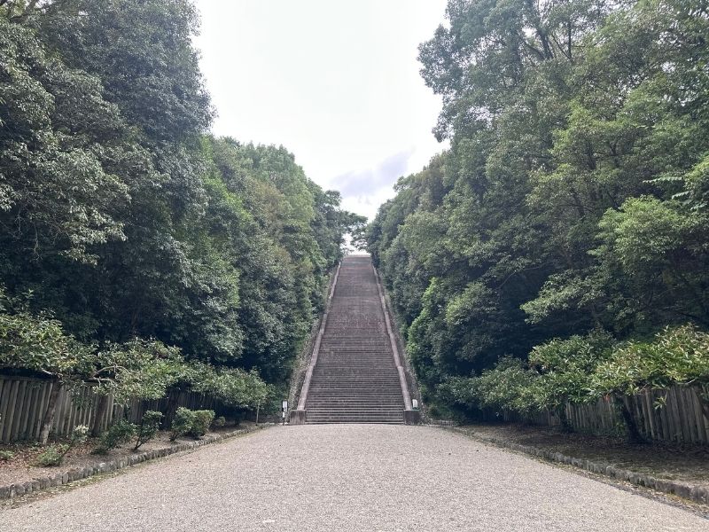 桃山御陵（京都・伏見）｜大階段｜明治天皇伏見桃山陵
