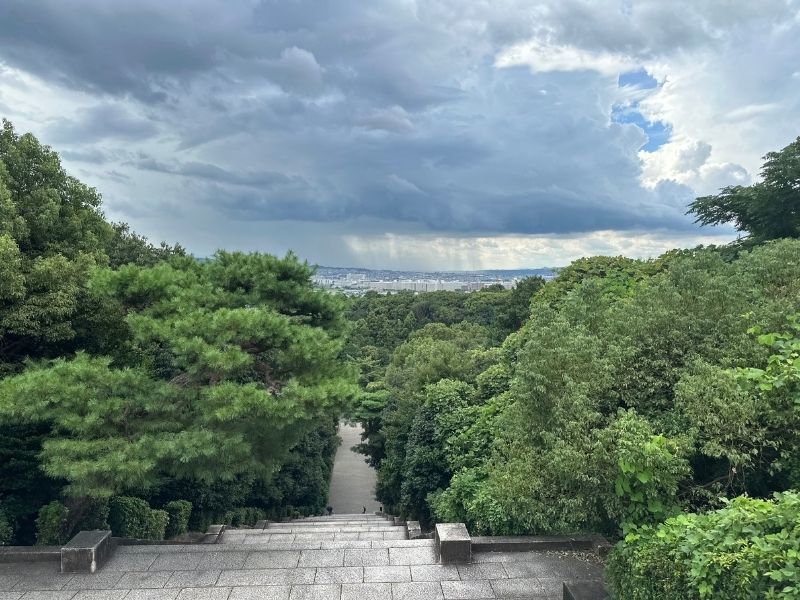 桃山御陵（京都・伏見）｜大階段｜明治天皇伏見桃山陵