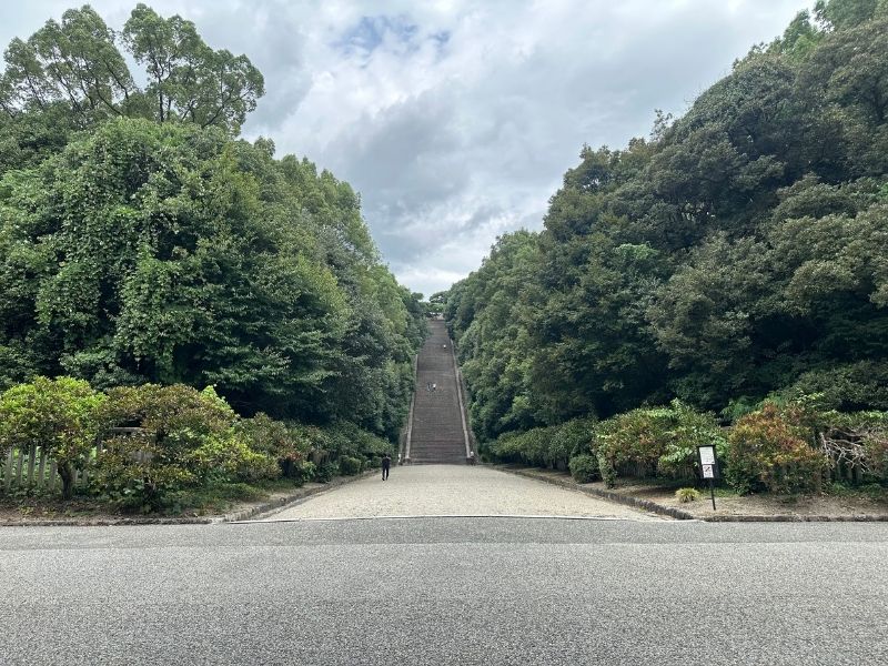 桃山御陵（京都・伏見）｜大階段｜明治天皇伏見桃山陵